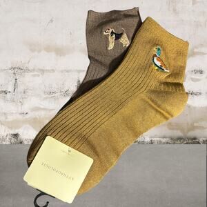 Anthropologie NWT Trouser Icon Socks, Set of 2